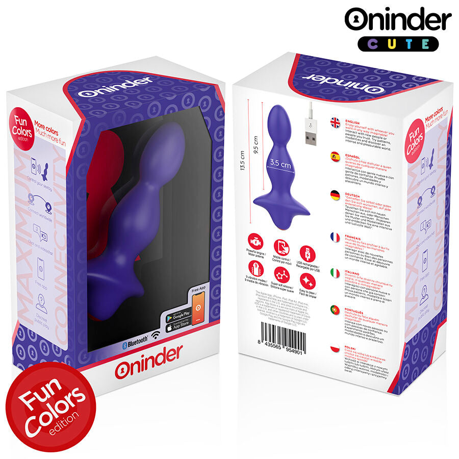 ONINDER CUTE - LOVE BUTT VIBRERANDE ANALPLUGGDILATOR - GRATIS VÄRLDSOMSPÄNNANDE APP