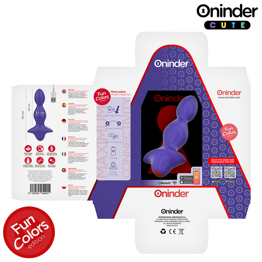 ONINDER CUTE - LOVE BUTT VIBRERANDE ANALPLUGGDILATOR - GRATIS VÄRLDSOMSPÄNNANDE APP