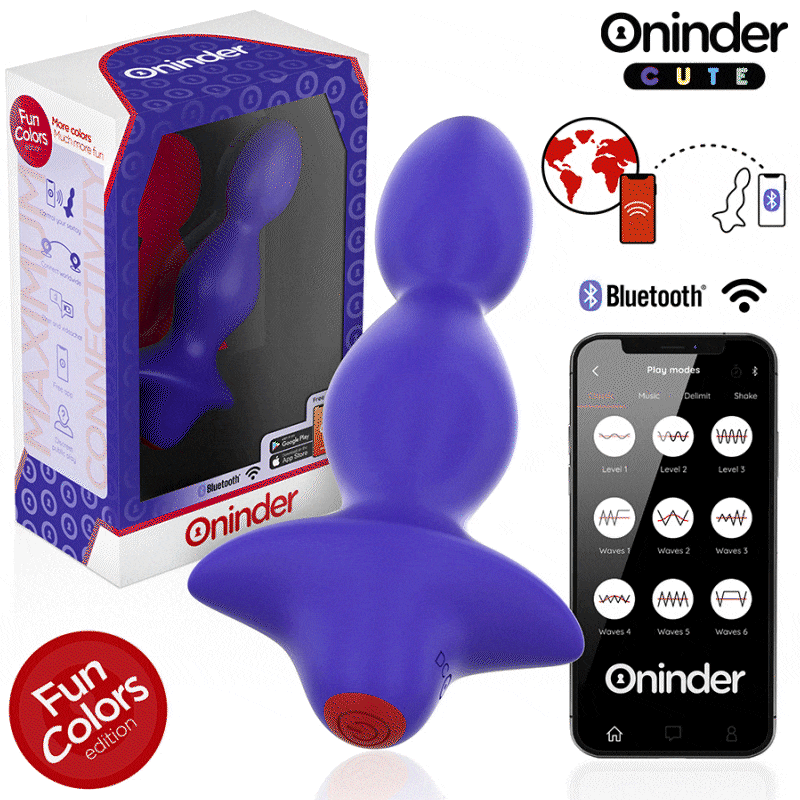 ONINDER CUTE - LOVE BUTT VIBRERANDE ANALPLUGGDILATOR - GRATIS VÄRLDSOMSPÄNNANDE APP