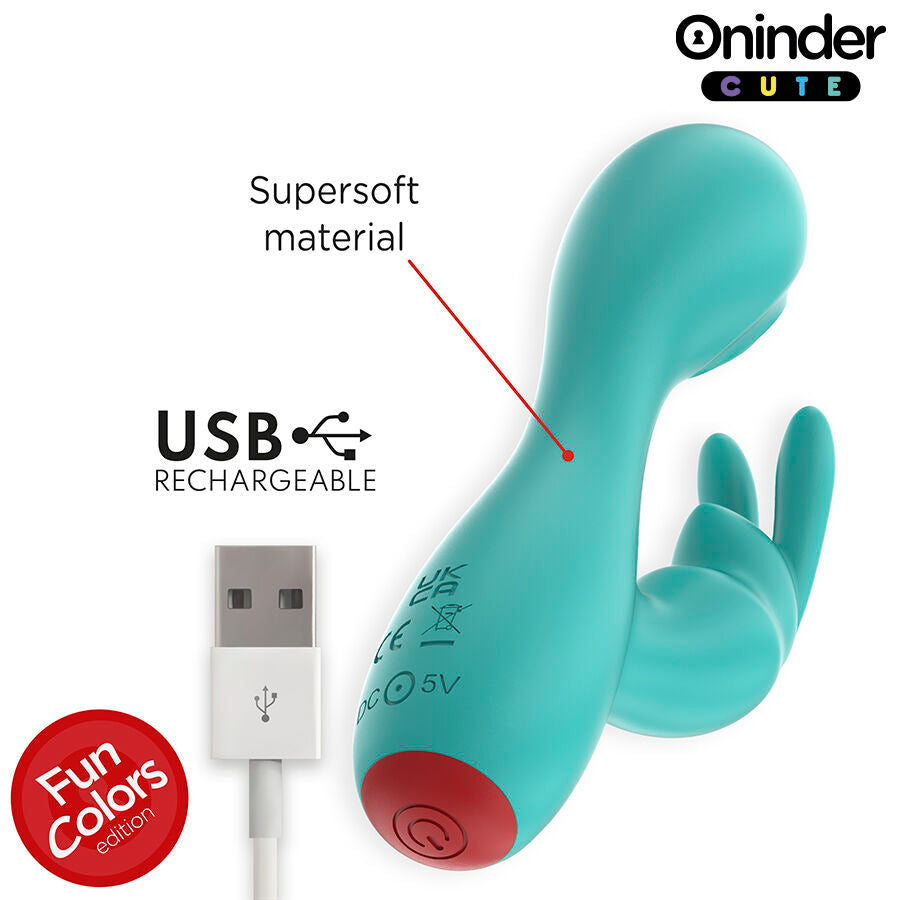 ONINDER CUTE - LOVE BUNNY G-SPOT CLITORAL VIBRATOR - FREE WORLDWIDE APP