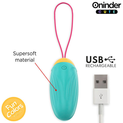 ONINDER CUTE - LOVE PLEASURE VIBRO-ROTATING SILICONE GEM EGG - FREE WORLDWIDE APP