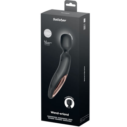 SATISFYER - WAND ERLAND VÄRISEVÄ HIERONTALAITTEEN MUSTA