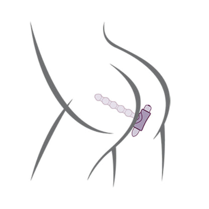 ROCKS-OFF - PETITE SENSATIONS PEARLS ANALVIBRATOR SVART