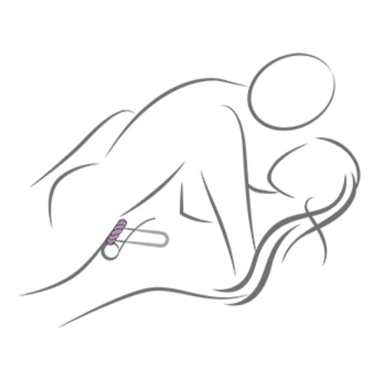 ROCKS-OFF - KIERRÄTETTÄVÄ MUSTA SILIKONIRENGAS MASTURBAATORI