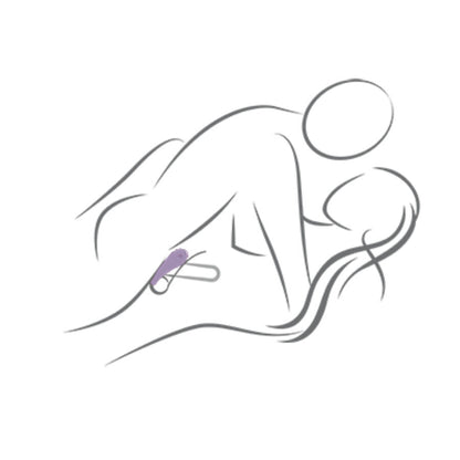 ROCKS-OFF - SPIRE MUSTA VÄRISEVÄ PENISRENGAS