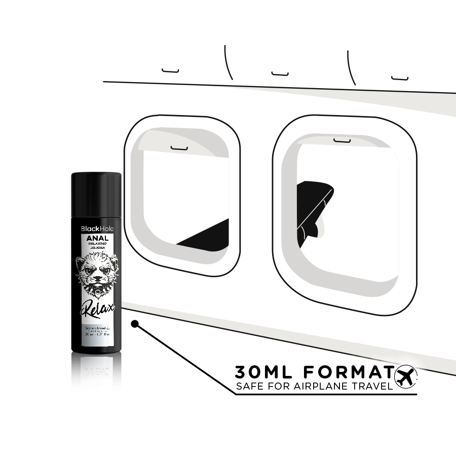 BLACK HOLE - RENTOUTAVA ANAALISEN JOJOBA RELAX -SILIKONIPOHJAINEN ANAALISEN GEELIN PUHDISTUS 30 ML