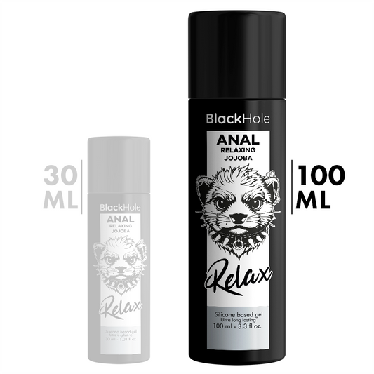 BLACK HOLE - RENTOUTAVA ANAALISEN JOJOBA RELAX -SILIKONIPOHJAINEN ANAALISEN GEELIN PUHDISTUS 100 ML