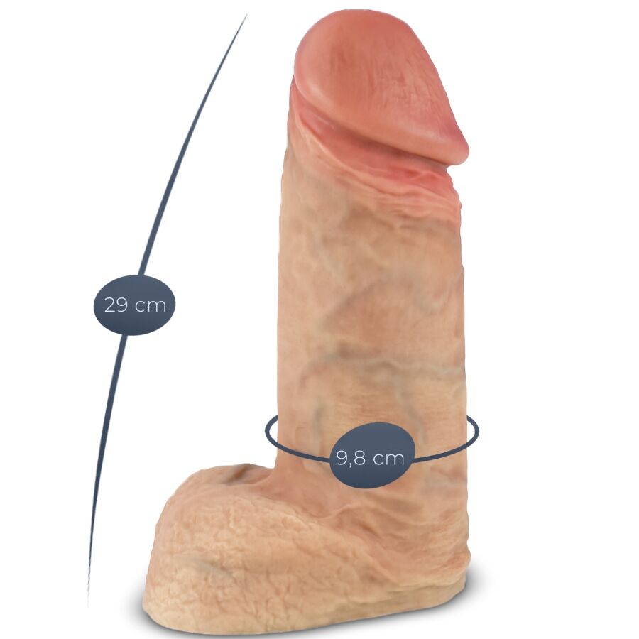 SILEXD - MALLI 1 XTREME PREMIUM SILIKONISTA VALMISTETTU REALISTINEN PENIS 28 CM