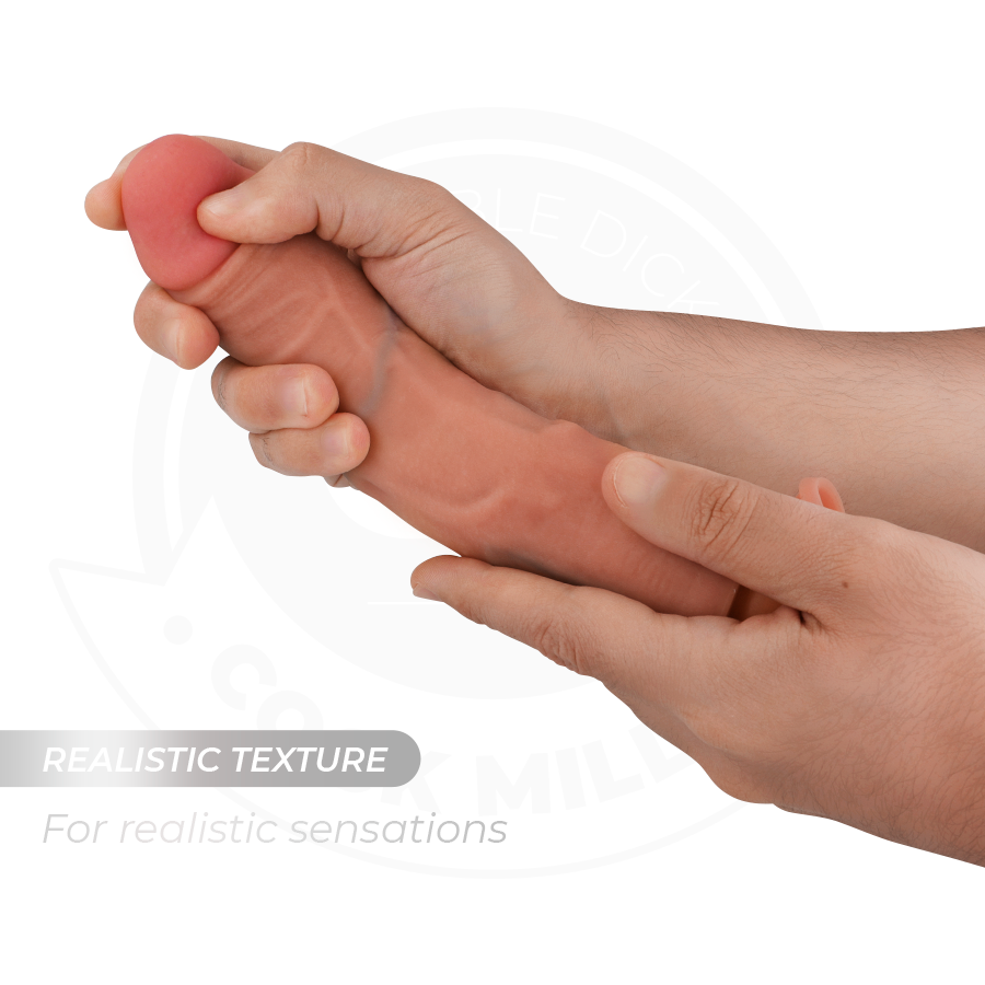 COCK MILLER - HYPERREALISTINEN DILDO IMUKUPILLA JA KAUKOSÄÄTIMEN TYÖNTÖÖN 21,5 CM