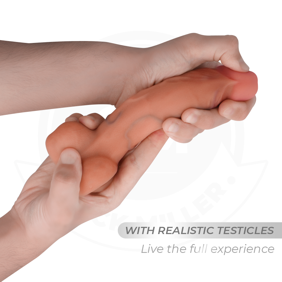 COCK MILLER - HYPERREALISTISET NIVELEDILDOT 17,8 CM