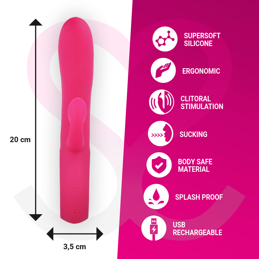 MORESSA - DUSTIN CLITORAL SUCTION AND POWERFUL VIBRATION PREMIUM SILICONE RECHARGEABLE