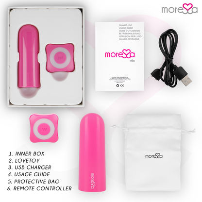 MORESSA - NIX VIBRATOR FJÄRRKONTROLL ROSA