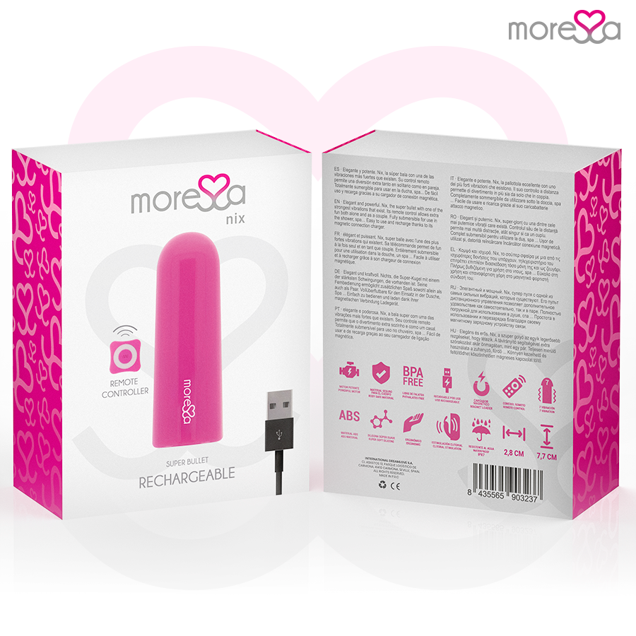 MORESSA - NIX VIBRATOR FJÄRRKONTROLL ROSA