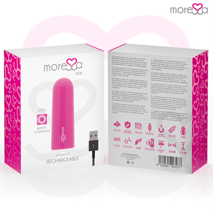 MORESSA - NIX VIBRATOR FJÄRRKONTROLL ROSA