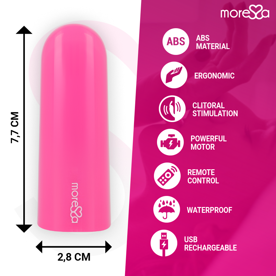 MORESSA - NIX VIBRATOR FJÄRRKONTROLL ROSA