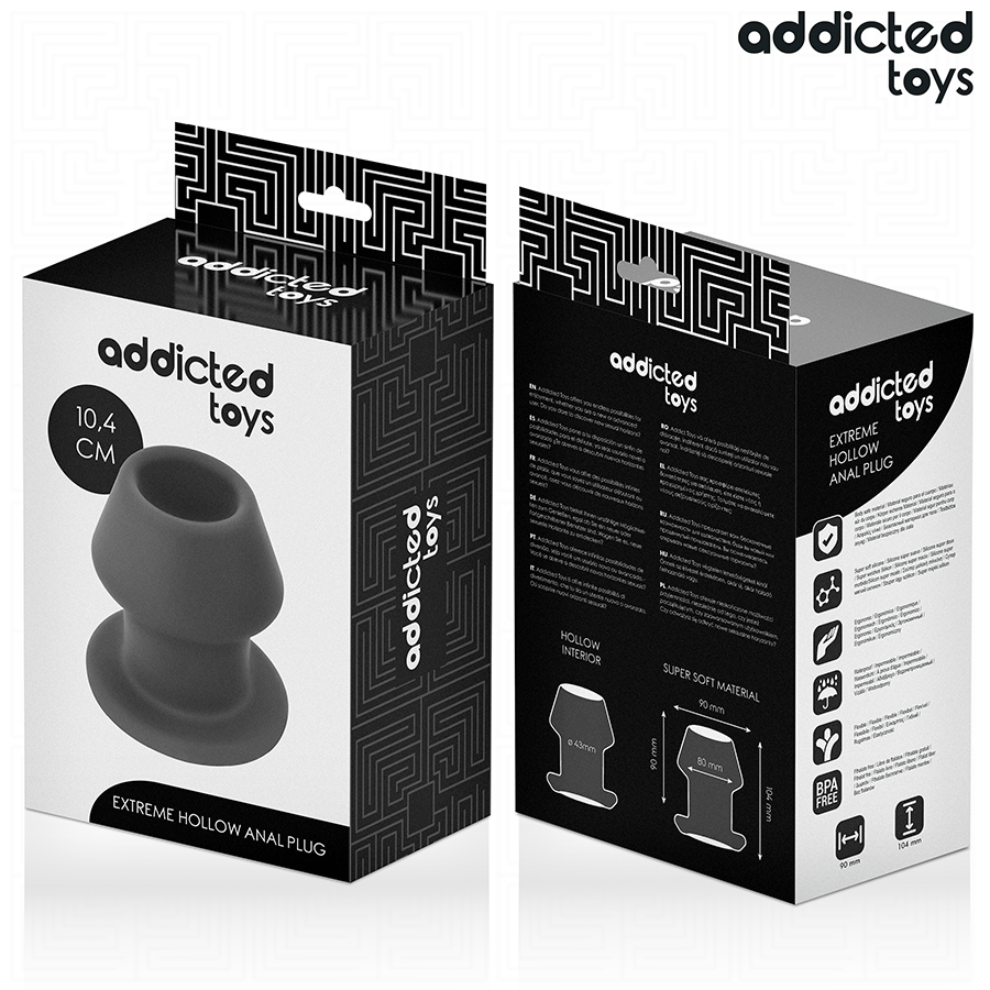 ADDICTED TOYS - ÄÄRIMMÄISEN ONTTOA ANAALITULPPA SILIKONIINISTA KOKO L 10,4 CM