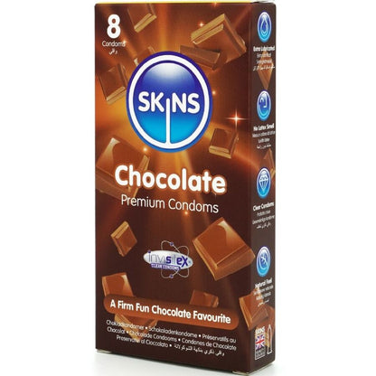 SKINS - SUKLAA PREMIUM -KONDOMIT, 8 KPL