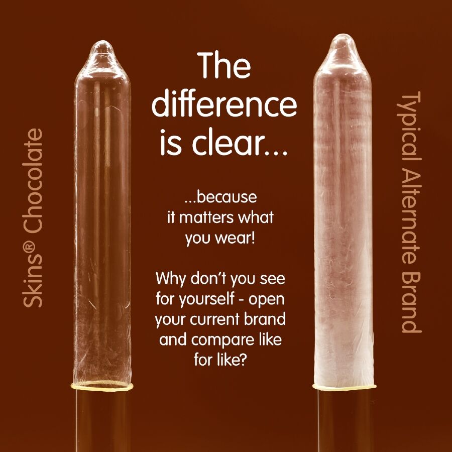 SKINS - SUKLAA PREMIUM -KONDOMIT, 8 KPL