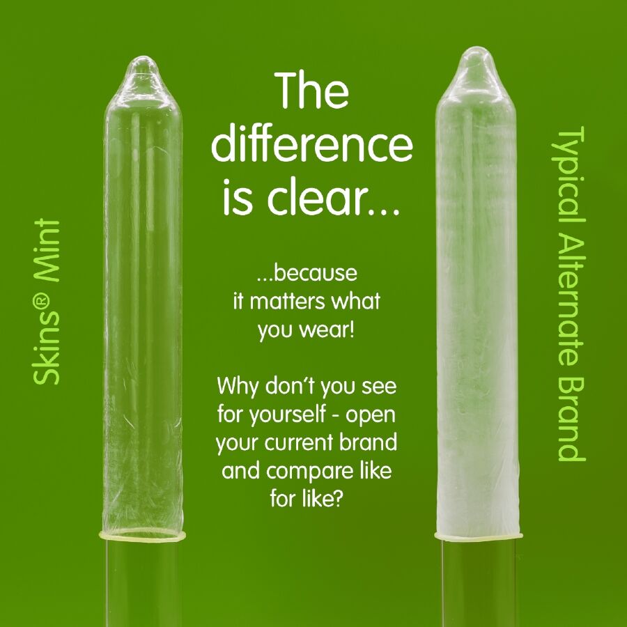 SKINS - MINTTU PREMIUM KONDOMIPAKKAUS 4