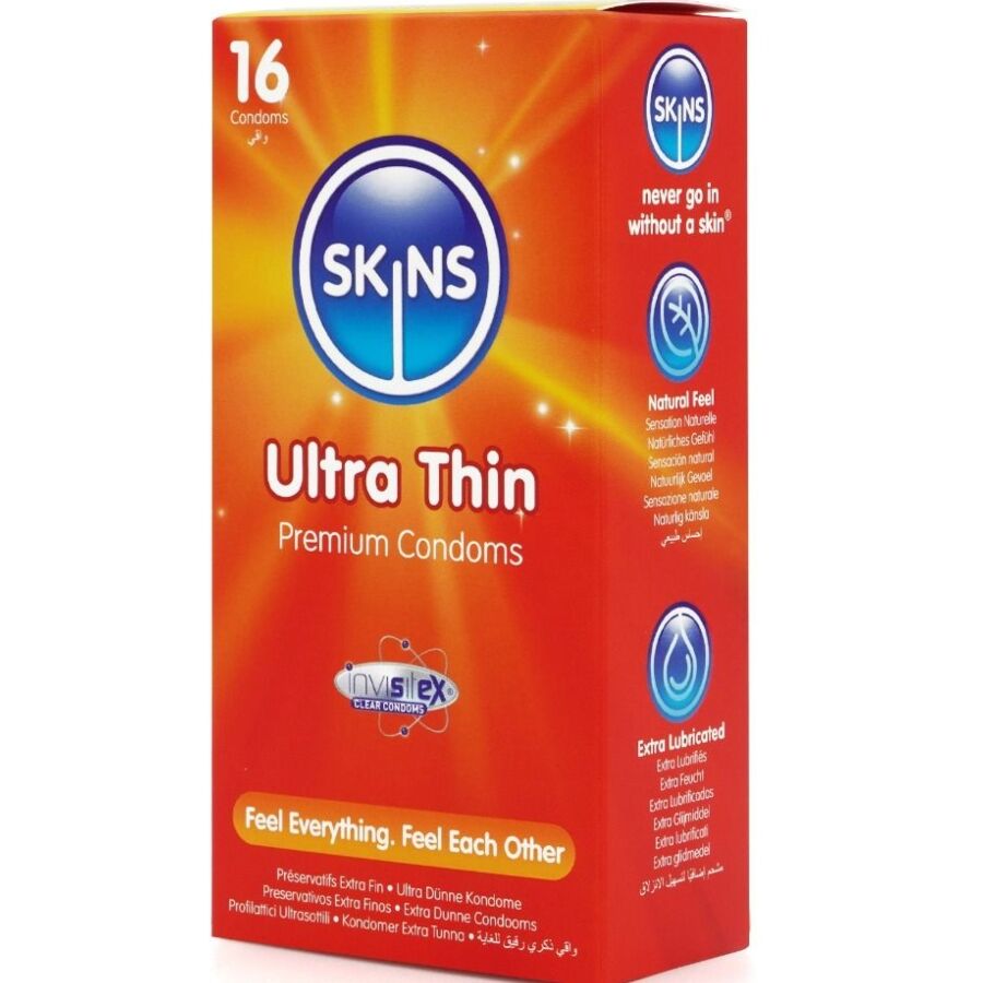 SKINS - ULTRA THIN PREMIUM -KONDOMIT, 16 KPL:N PAKKAUS