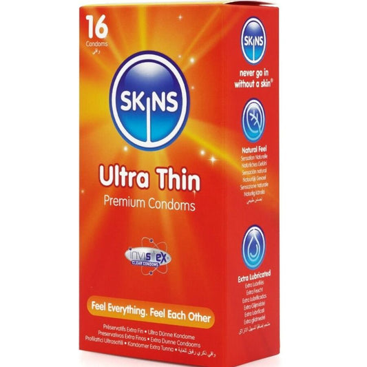 SKINS - ULTRA THIN PREMIUM -KONDOMIT, 16 KPL:N PAKKAUS
