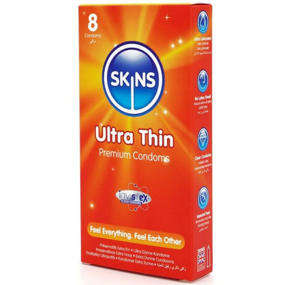 SKINS - ULTRA THIN PREMIUM -KONDOMIT, 8 KPL