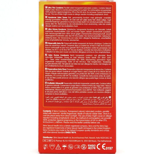 SKINS - ULTRA THIN PREMIUM -KONDOMIT, 8 KPL