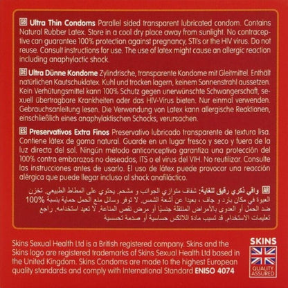 SKINS - ULTRA THIN PREMIUM -KONDOMIT, 4 KPL PAKKAUS