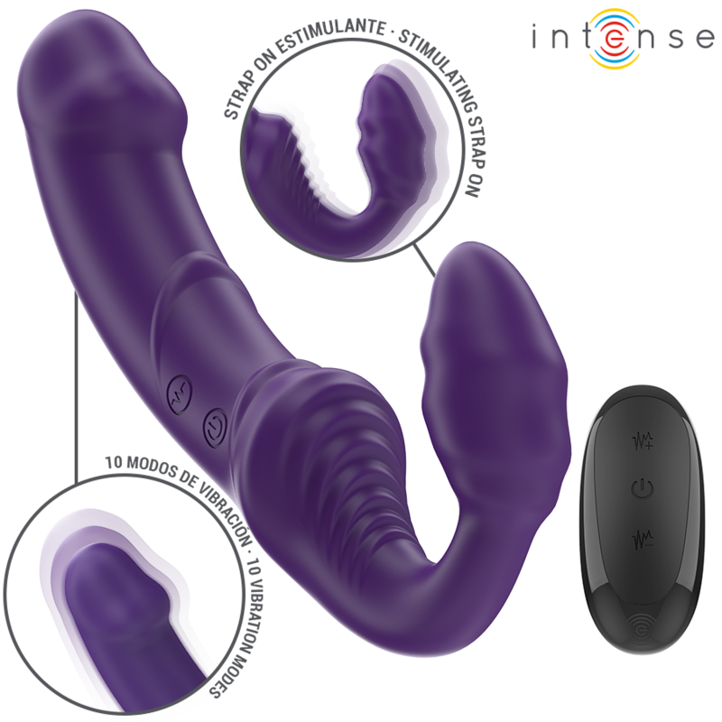 INTENSE - JILL KAKSOISVIRMÄRÄ 20 CM VIOLETTI KAUKOSÄÄDIN
