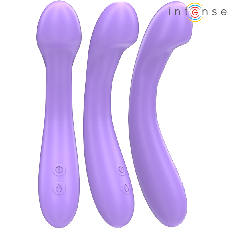 INTENSE - BECKY-VIBRAATTORI 19 CM LÄMMITETTÄVÄ 7 VÄRINÄÄ VIOLETTI