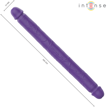 INTENSE - GUNTER DILDO KAKSOISVIRMAATORI 40 CM VIOLETTI KAUKOSÄÄDIN