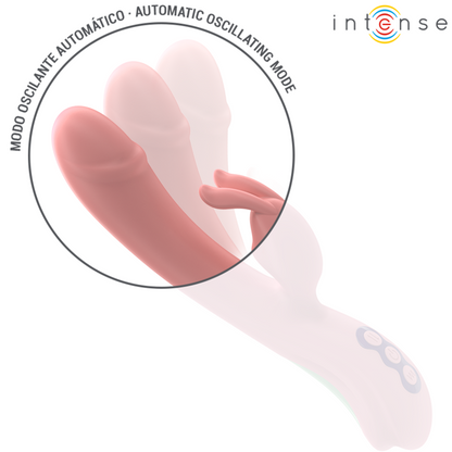 INTENSE - RACHEL RABBIT -VIBRAATTORI 5 VÄRINÄÄ VAALEANPUNAINEN