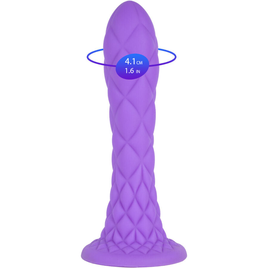 SILEXD - DRÖMMIG DILDO FANTASY FLYTANDE SILIKON TERMOREAKTIV VIOLETT 18,5 CM