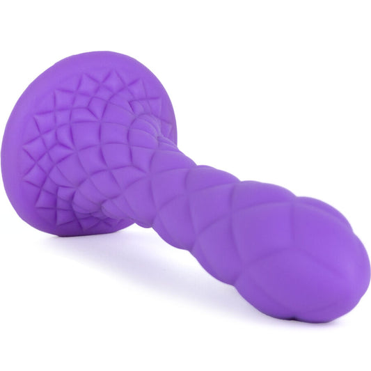 SILEXD - DREAMY DILDO FANTASY NESTEMÄINEN SILIKONIDILONI LÄMPÖAKTIIVI VIOLETTI 18,5 CM