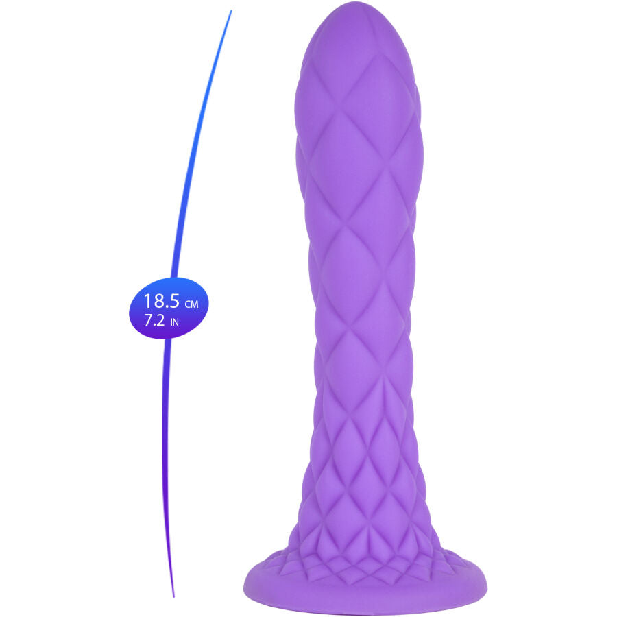 SILEXD - DRÖMMIG DILDO FANTASY FLYTANDE SILIKON TERMOREAKTIV VIOLETT 18,5 CM