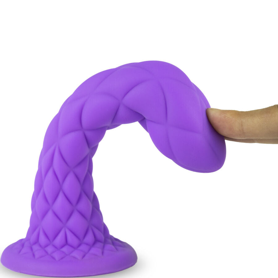 SILEXD - DRÖMMIG DILDO FANTASY FLYTANDE SILIKON TERMOREAKTIV VIOLETT 18,5 CM
