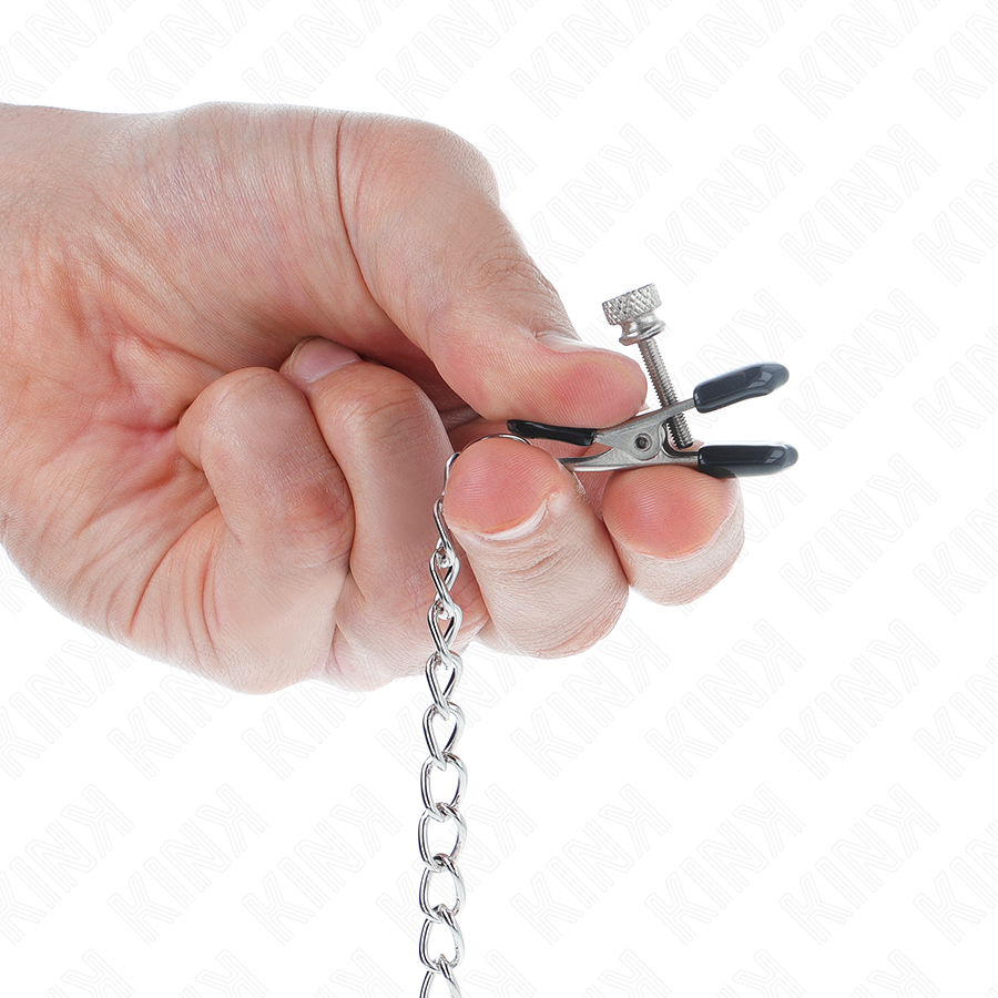 KINK - LITTÄKETJUN NÄNNIPIDIKKEET HOPEA 34 CM