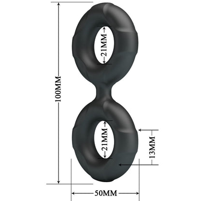 HULLU HÄRKÄ - RADWAN KAKSOISSILIKONISORMUS MALLI 19