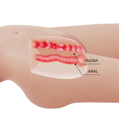 CRAZY BULL - MIA REALISTISK KVINNLIG TORSO MED VAGINA OCH ANAL 8,5 KG