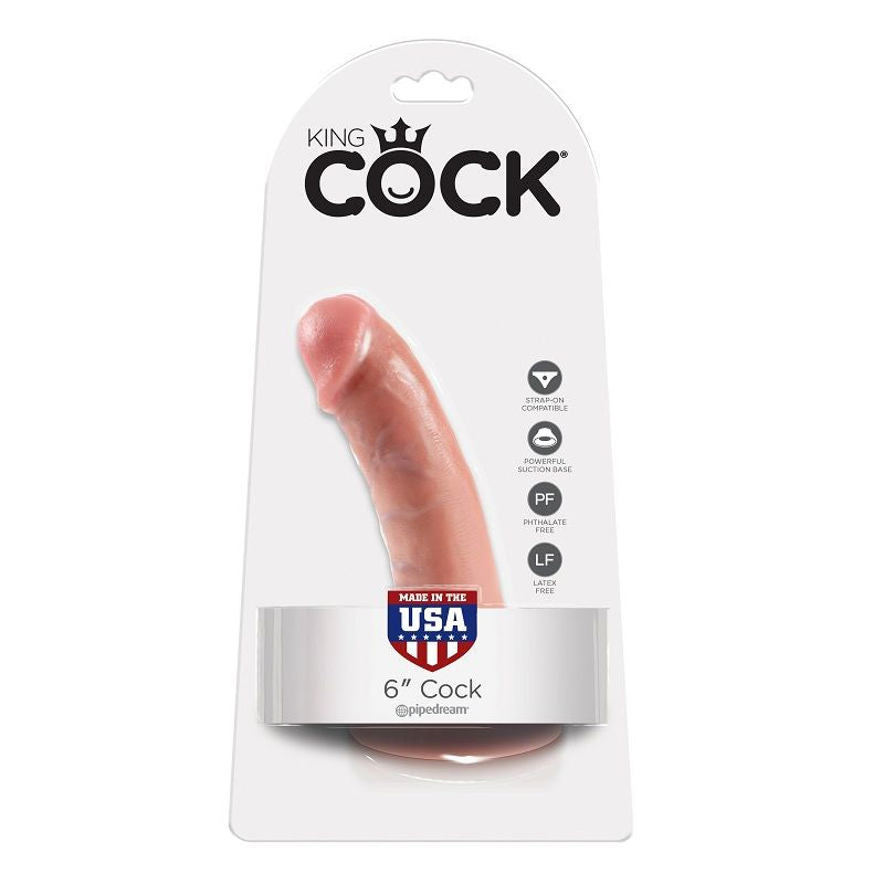 KING COCK - 6 IHOLLISIA DILDOJA 15,2 CM