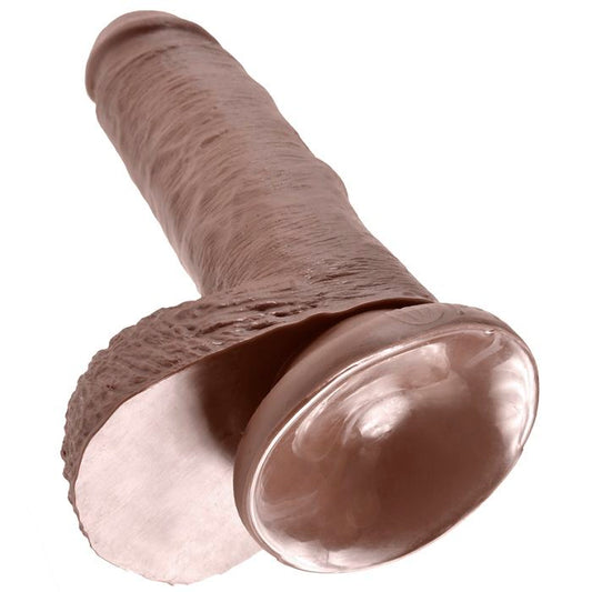KING COCK - 7 RUSKEA DILDO KUULIPERÄLLÄ 17,8 CM