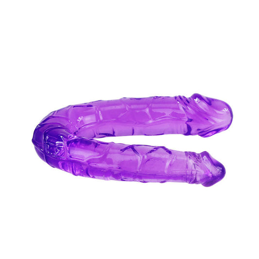 BAILE - KAKSOISDILDO LILAN VÄRISESSÄ JOUSTAVASSA HYYTELÖSSÄ