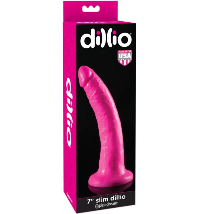 DILLIO - DILDO 17,8 CM - VAALEANPUNAINEN