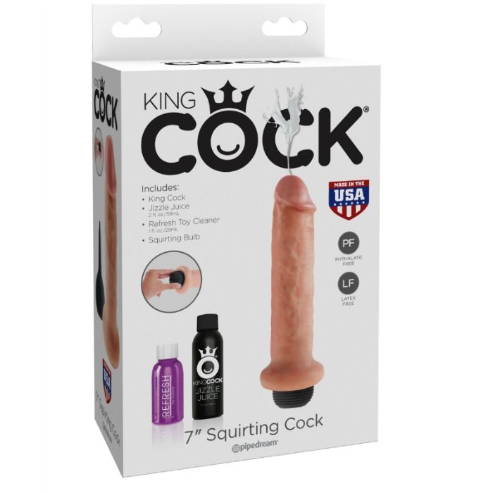 KING COCK - 17,8 CM:N RUISKUTTAVA DILDO