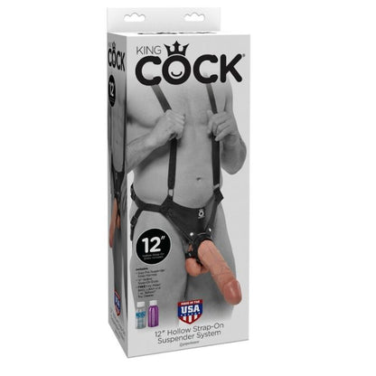 KING COCK - 30,5 CM ONTO STRAP-ON -HENGELMÄJÄRJESTELMÄ - LIHAVAHVA