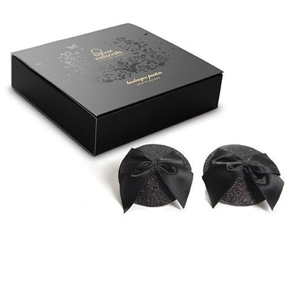 BIJOUX - BURLESKIKIILTÄVÄT NÄNNINSUOJAT RUSETTILLA