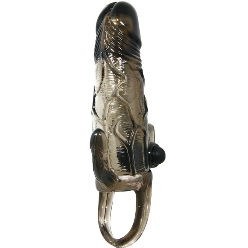 BAILE - BRAVE MAN PENISSUOJA KLITORIAS- JA ANAALISTIMULAATIOILLA KAKSOISLUODI MUSTA 16,5 CM