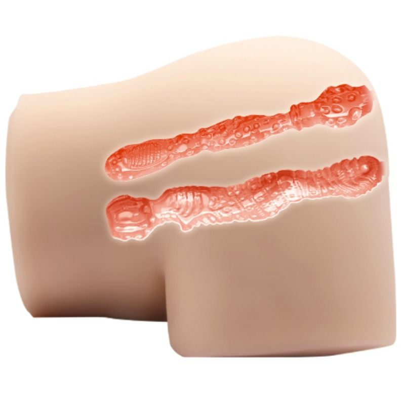 GALEN TJUR - REALISTISK VAGINA OCH ANUS MED VIBRATIONSPOSITION 4