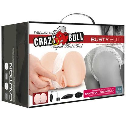Crazy Bull - Realistinen vagina ja peräaukko värinäasennolla 6