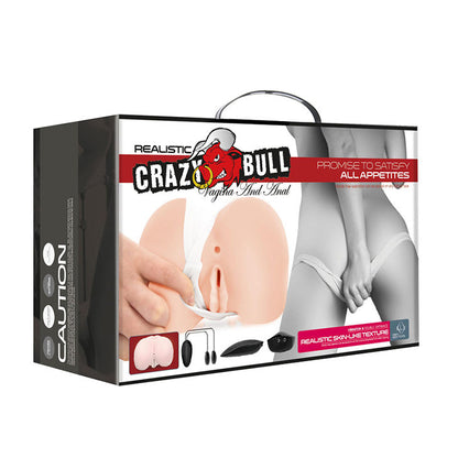 Crazy Bull - Realistinen vagina ja peräaukko värinäasennolla 8